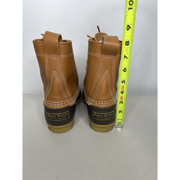 LL Bean Boots Duck Lace Up Classic Rain Work Leather Brown Women’s Size 6 - Picture 6 of 9